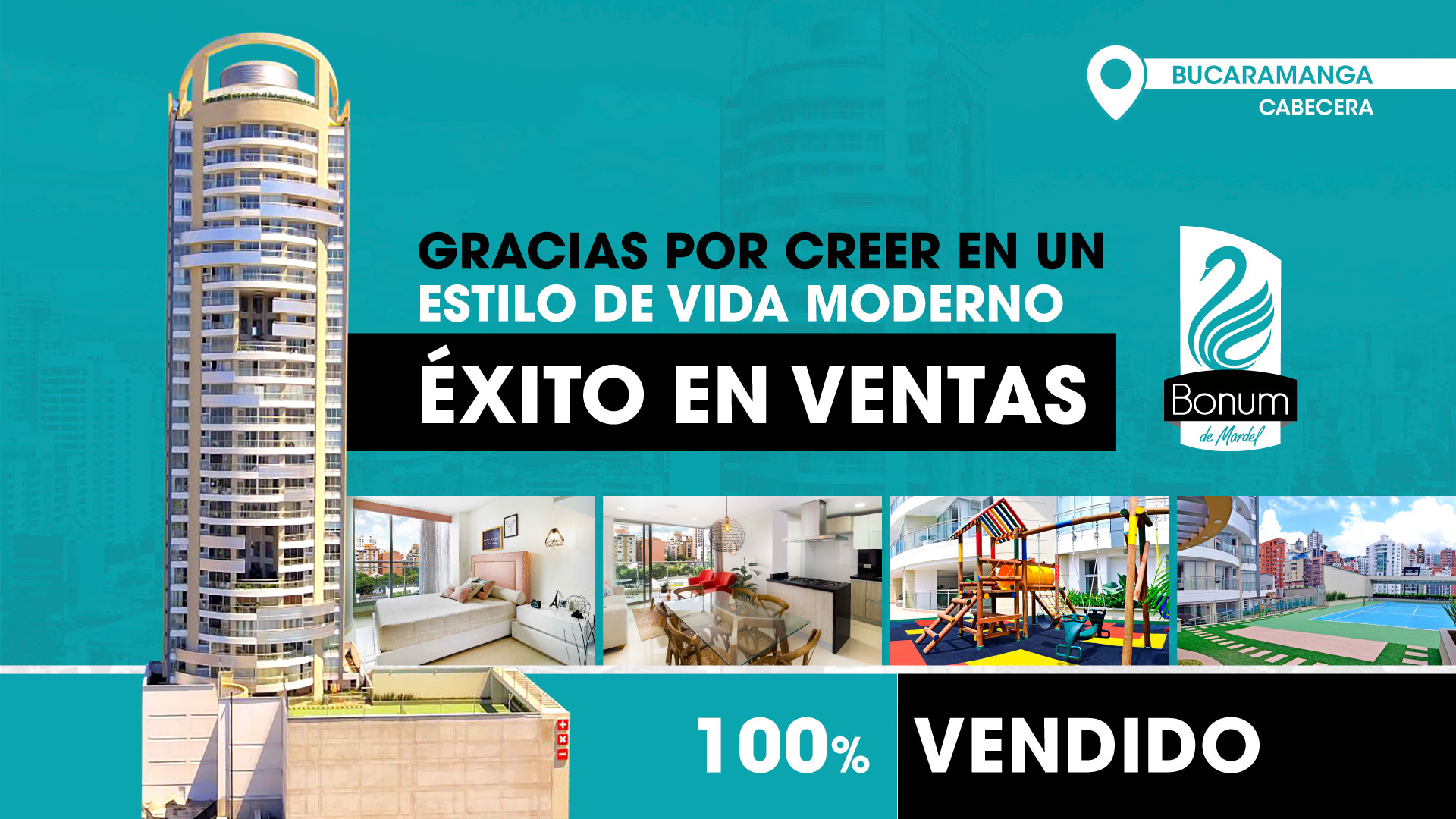 Bonum de Mardel, Bucaramanga, apartamentos vendidos