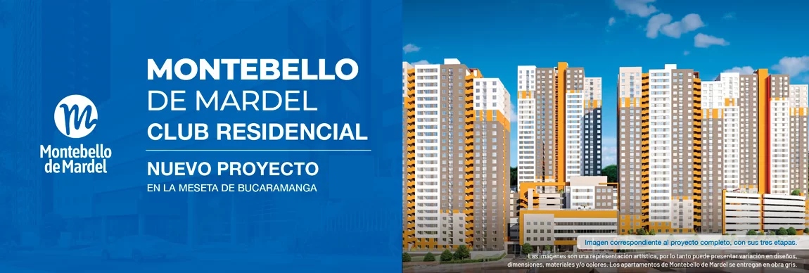 Montebello de Mardel, apartamentos VIS Bucaramanga, Monterredondo