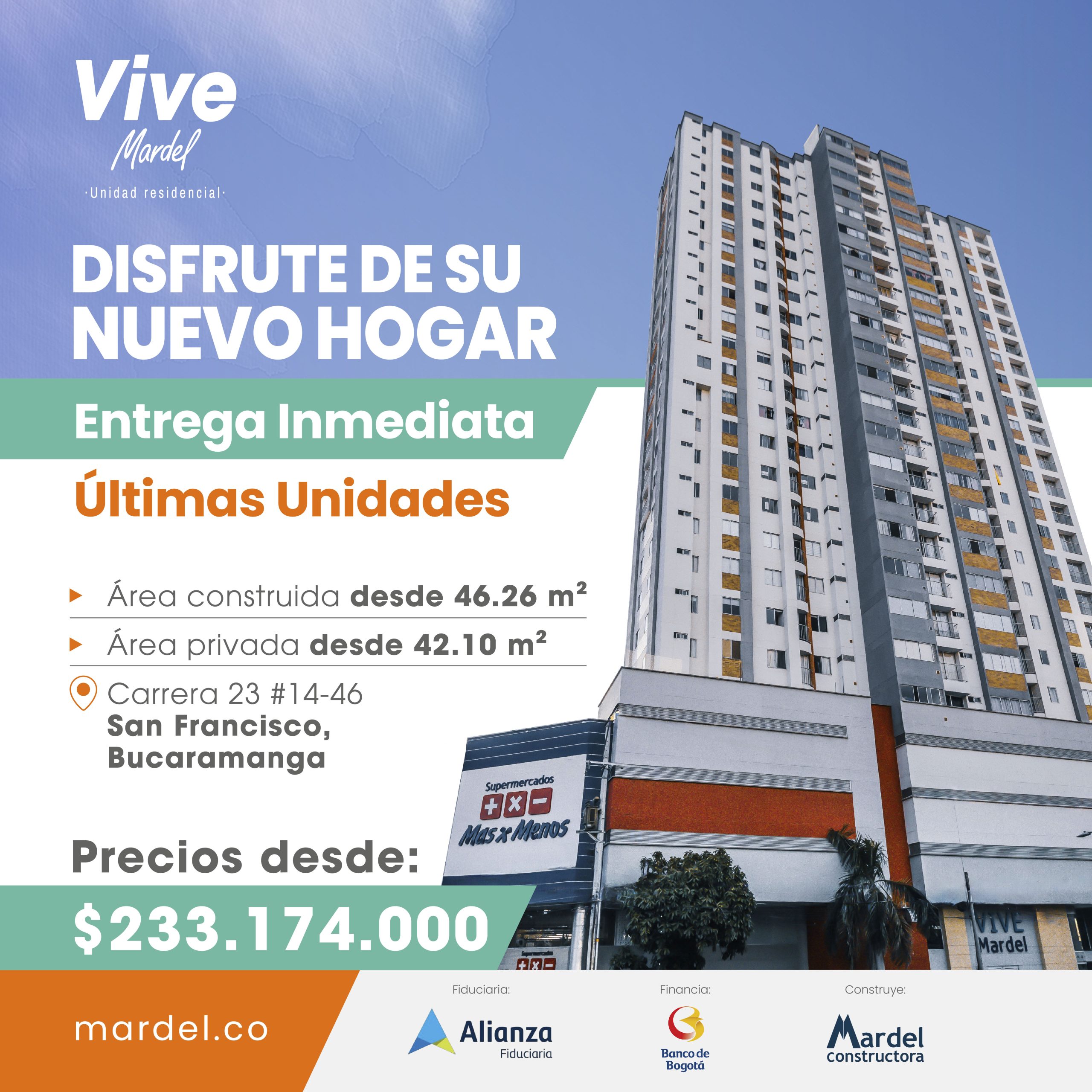 Vive Mardel - Constructora Mardel S.A. - apartamentos en Bucaramanga
