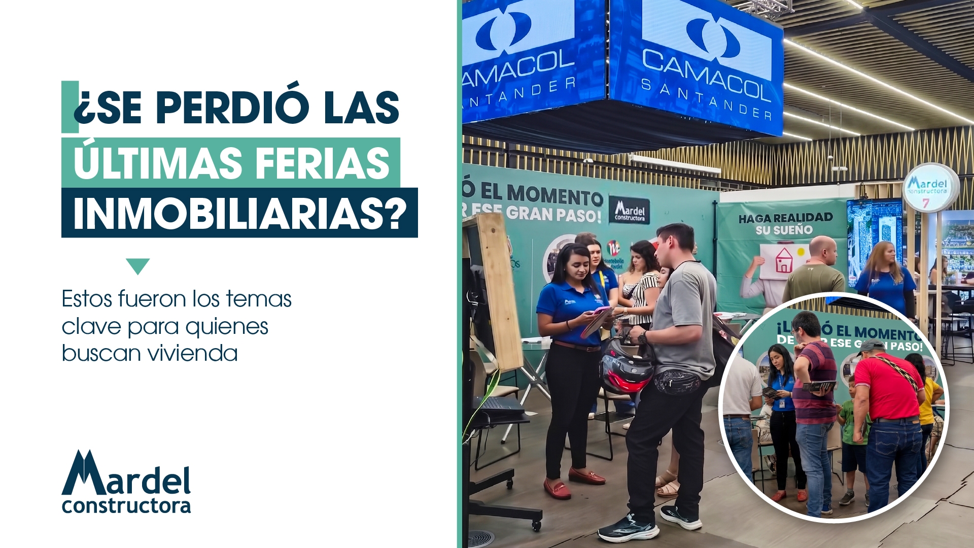 Constructora Mardel durante las ferias compartiendo proyectos de vivienda en el Área Metropolitana de Bucaramanga